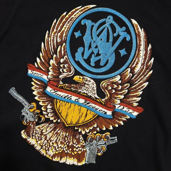 Smith & Wesson Vintage Eagle Crest Tee Emblem 80s 90s - Picture 2 of 5